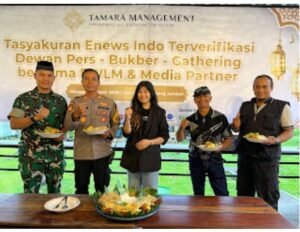 Verifikasi Dewan Pers Media Enewsindo.co.id, Gelar Tasyakuran dan buka bersama dengan FWLM dan Media Partner